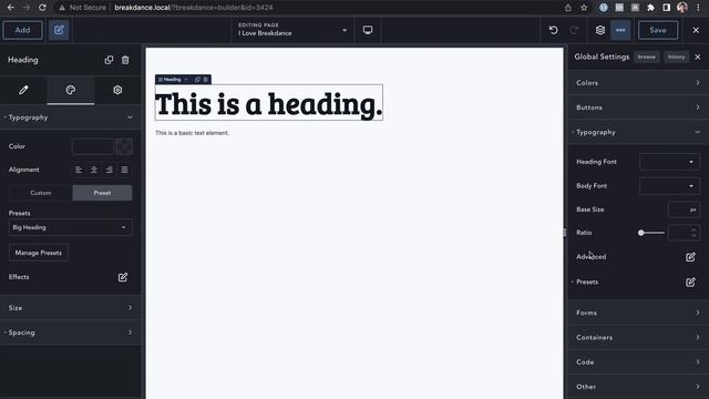 How To Create Global Typography Presets In Breakdance смотреть онлайн