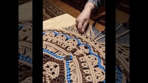 Плетение коврика макраме