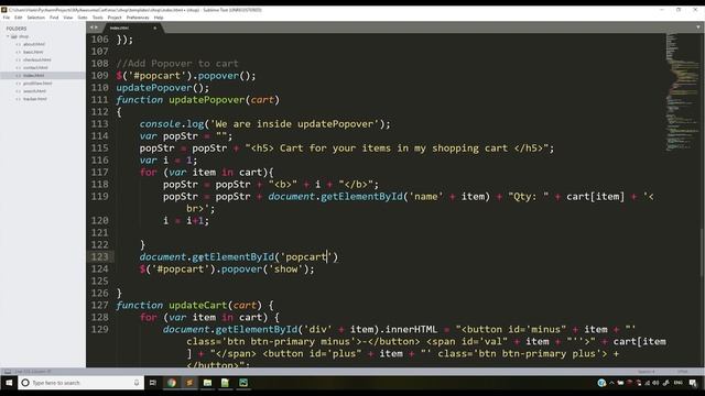 Creating A Cart In Navigation Bar As Popover | Python Django Tutorials In Hindi #45 смотреть онлайн