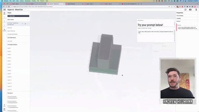 Generate a Building with a Prompt, Text-to-BIM, OpenAI + Hypar смотреть онлайн