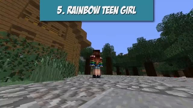 Top 10 Minecraft RAINBOW SKINS! - Best Minecraft Skins смотреть онлайн