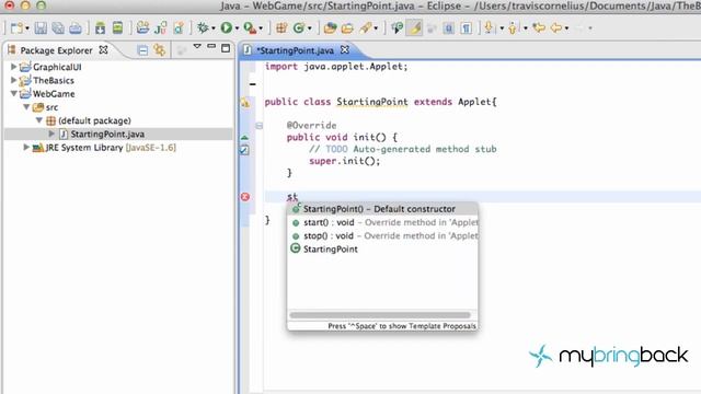 Learn Java 2.1- Game Programming -Creating a Web Applet смотреть онлайн