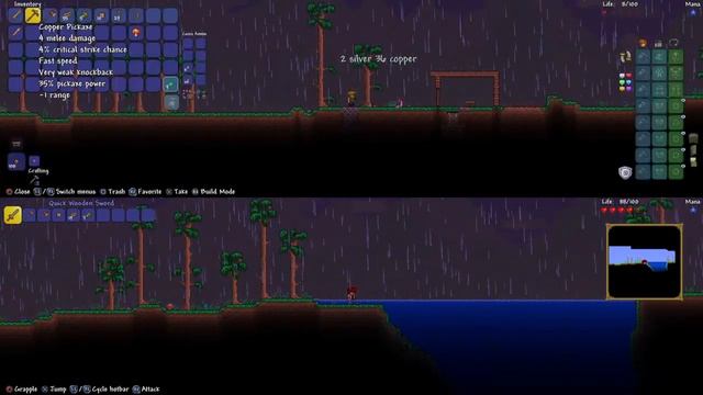 Terraria (Splitscreen Adventures) A great first day смотреть онлайн