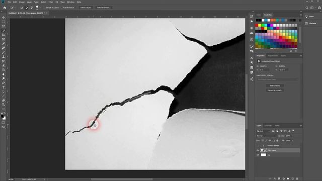 Ripped paper text effect in Photoshop смотреть онлайн