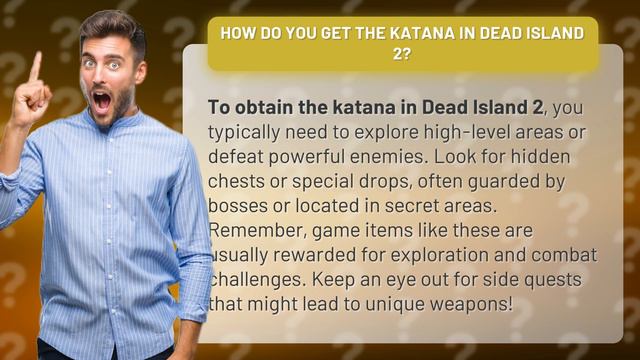 How do you get the katana in Dead Island 2? смотреть онлайн