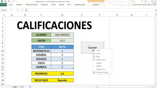 ??Como GUARDAR o GRABAR un archivo con el NOMBRE de DOS CELDAS en excel a PDF con MACROS смотреть онлайн
