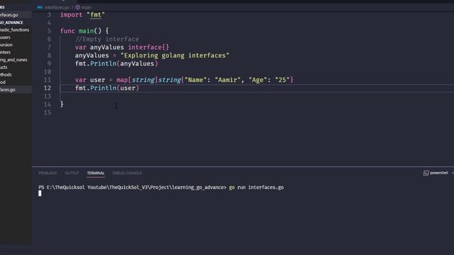 8- Interfaces in golang (Urdu/Hindi) смотреть онлайн