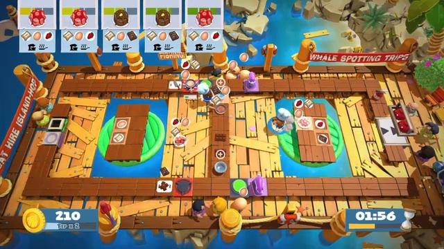 Overcooked 2 Surf'n'Turf 3-3 (Solo 996 Highscore) смотреть онлайн