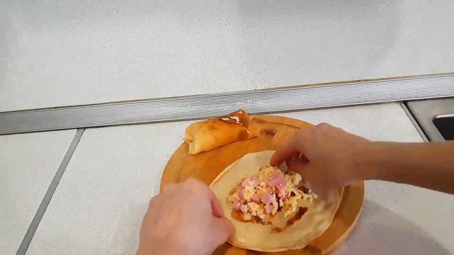 БЛИНЫ С ВЕТЧИНОЙ И СЫРОМ Рецепт идеального завтрака Сытный завтрак Готовим просто и вкусно смотреть онлайн