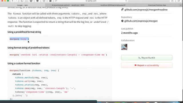 23 Node js Developer | helmet & morgan смотреть онлайн