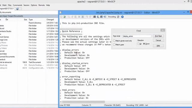 vagrant enable PHP errors through search replace and vim 720p смотреть онлайн