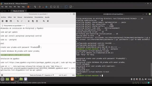 Cómo instalar la base de datos Postgresql en LinuxMint 21 смотреть онлайн