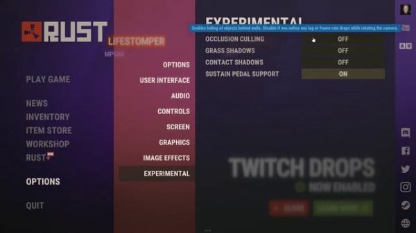 How To Enable/Disable Occlusion Culling In RUST