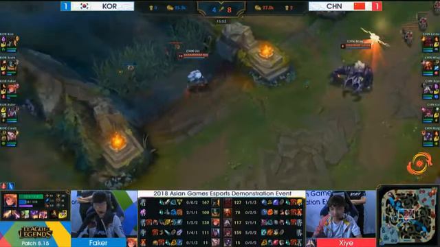 Asian Games FINALS 2018 - LEAGUE OF LEGENDS | KOREA VS CHINA (GAME 3) смотреть онлайн