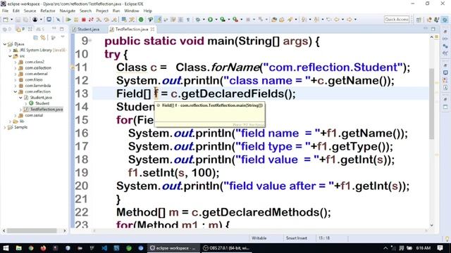 JAVA REFLECTION смотреть онлайн