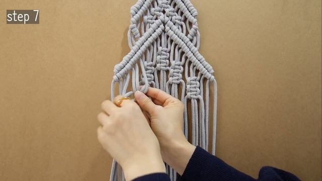 DIY TUTORIAL | Macrame Christmas Tree Wall Hanging | 마크라메 크리스마스 트리 월행잉 만들기 смотреть онлайн