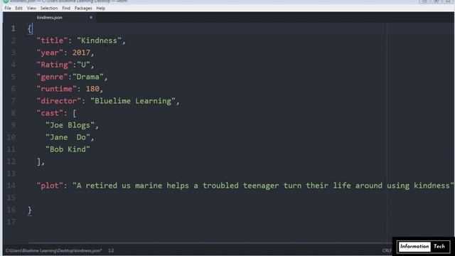 Creating a JSON document | MEAN Stack | Course | InformationTech | Tutorials #5 смотреть онлайн