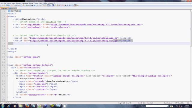 HTML/CSS - Responsive navigation menu using Bootstrap-3 смотреть онлайн