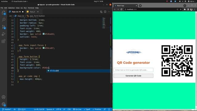 How To Make QR Code Generator using React.js | QR Code Generator in JavaScript | upCoding смотреть онлайн