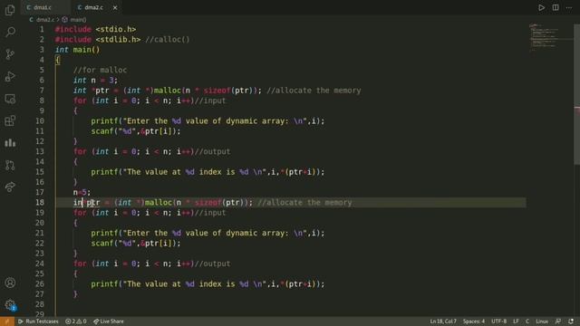 Dynamic Memory Allocation | realloc() & free() In C Programming In Hindi| C Tutorial | Tech Blooded смотреть онлайн