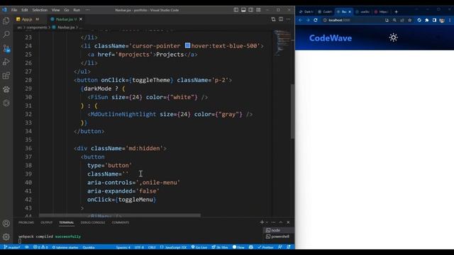 Build a Stunning Portfolio Website | React, Tailwind CSS - Part 1 смотреть онлайн