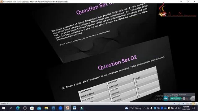 Java Institute for Advanced Technology | DBMS Question Set 02 | Anuk Wannakukorala смотреть онлайн