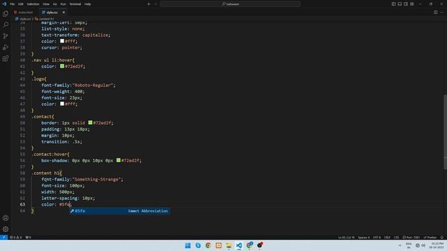 Designing a Hauntingly Beautiful Halloween Website || HTML CSS only смотреть онлайн