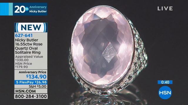 Nicky Butler 16.55ctw Rose Quartz Oval Solitaire Ring смотреть онлайн