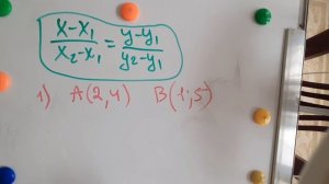 Уравнение прямой, проходящей через две точки