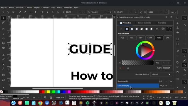 Designing a book cover in Akira Linux смотреть онлайн