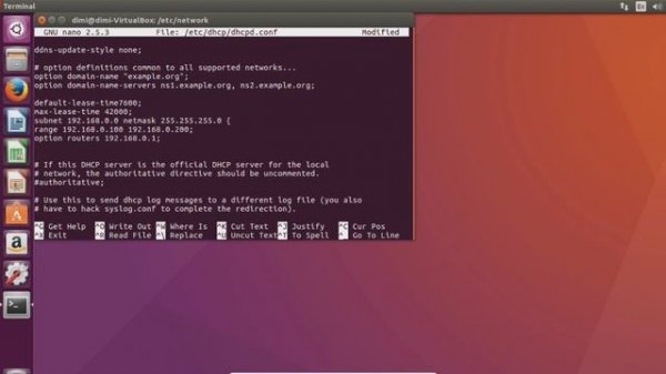 Ubuntu 16.04  установка и настройка DHCP сервера