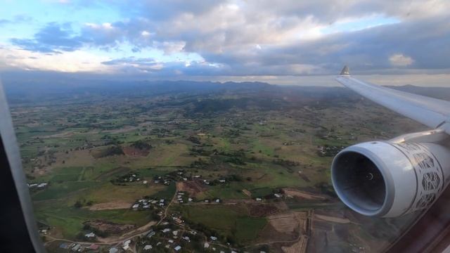 Fiji Airways Airbus A330-300 Landing Into Nadi International Airport Just Before Sunset. [4K]