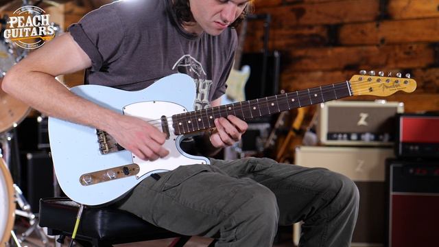 No Talking...Just Tones | Fender Custom Shop 62 Telecaster Custom Journeyman Sonic Blue смотреть онлайн