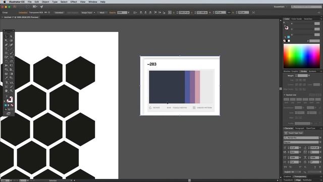 How To Create a Hexagonal Geometric Pattern in Adobe Illustrator смотреть онлайн