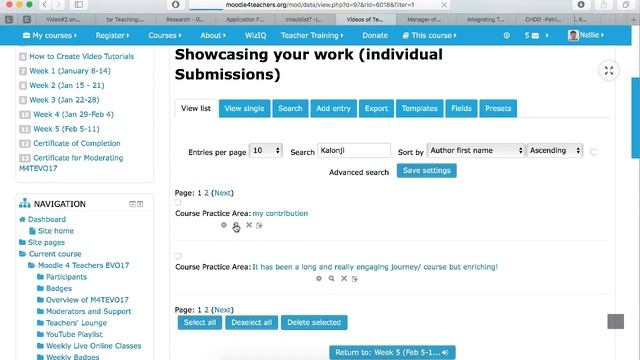 Evaluate Database Activity on Moodle смотреть онлайн