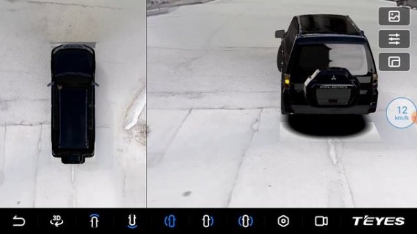 Teyes CC3 360 в движении