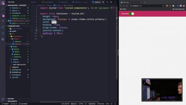 Tema light/dark com React, Styled Components e TypeScript | Code/Drops #16