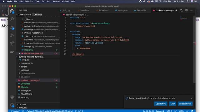 How to make a website with Python and Django - POSTGRES AND DOCKER (E05) смотреть онлайн