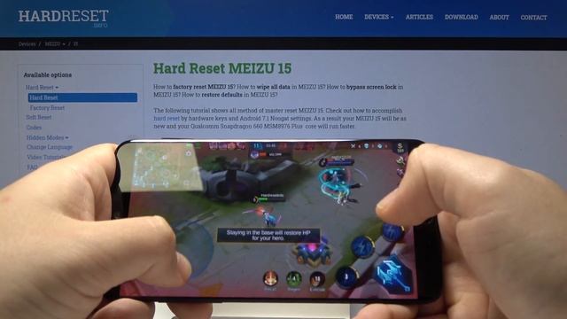 Test Mobile Legends on Meizu 15 - Settings / FPS Review смотреть онлайн