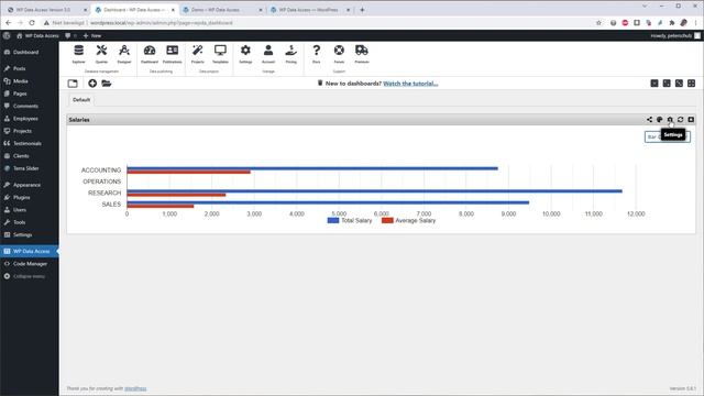 WP Data Access - version 5 part one - dashboards and widgets смотреть онлайн