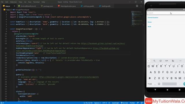 How to add react-native-google-places-autocomplete|React-Native-Geolocation|react-nativeGoogleMaps смотреть онлайн