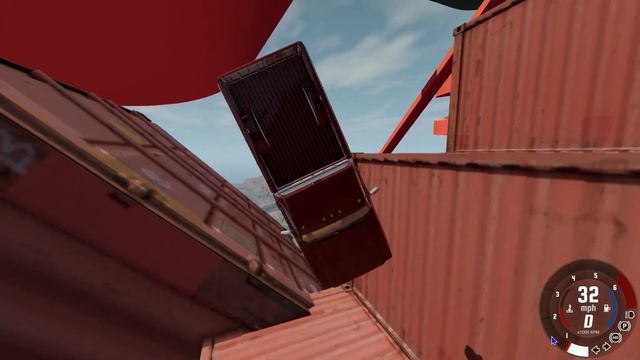 BeamNG drive stairs crash test смотреть онлайн