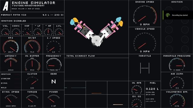 i5 & v10 simulation (perfect fifth firing order) смотреть онлайн