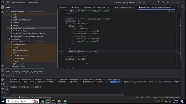 Napalm #05 Read CSV File into Python using Pandas, Json | Network Automation NAPALM смотреть онлайн