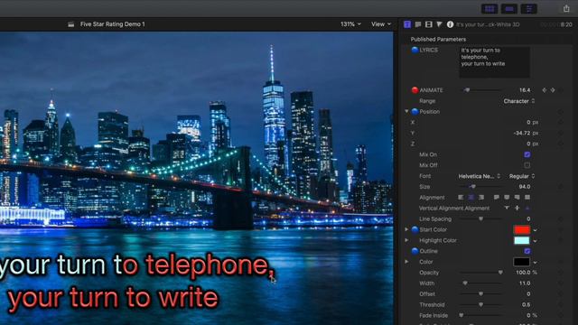 How To Build Karaoke Graphics In Final Cut Pro FCPX
