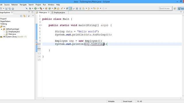 override toString method in Java | Team MAST смотреть онлайн