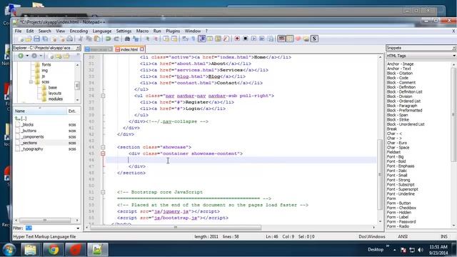 Build An HTML5 Template With Bootstrap and SASS - Part 2 смотреть онлайн