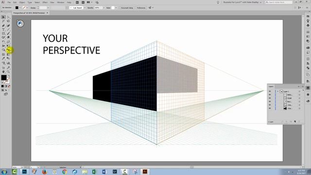 How to Create Perspective Text in Illustrator смотреть онлайн