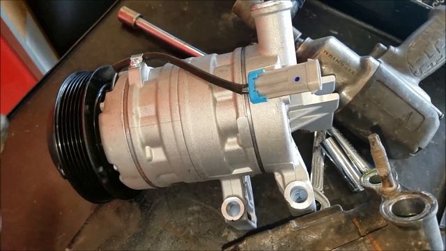 GMC Terrain 3.0L AC COMPRESSOR REPLACEMENT how to replace remove on 2011 chevy gm Traverse смотреть онлайн