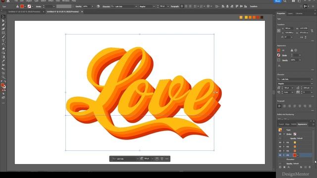 Editable Text Effect using Appearance Add New Fill  in Adobe Illustrator | DesignMentor